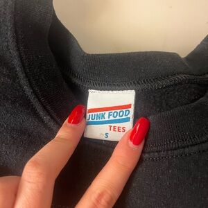 Junk Food Black Crewneck